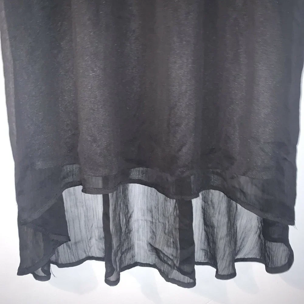No Boundaries Womens Cocktail Dress Black Elastic Waist Lace Flow Back XXL - Picture 5 of 7
